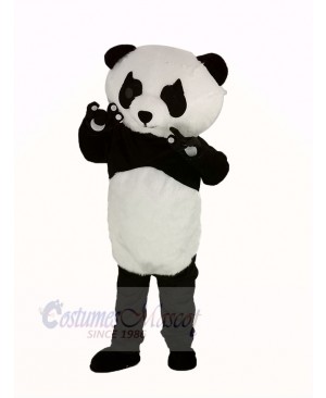 Panda with Long Eyelashes Mascot Costume