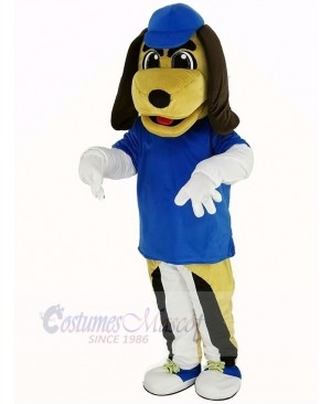 Beagle Dog with Blue Hat Mascot Costume Animal