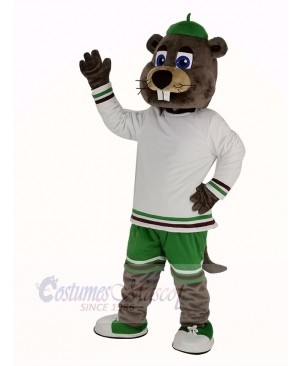 Sport Beaver with Big Nose Mascot Costume