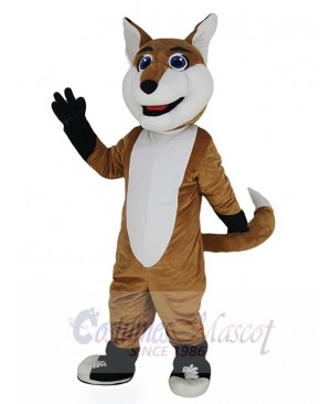 Smiling Fox Mascot Costume Animal