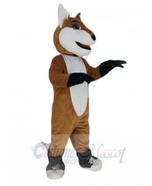 Smiling Fox Mascot Costume Animal
