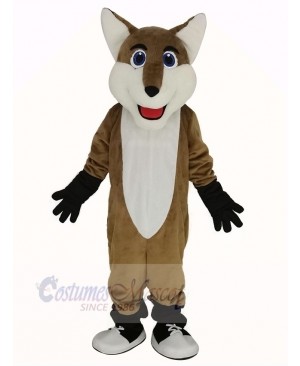 Smiling Fox Mascot Costume
