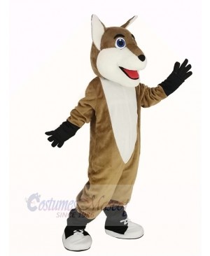 Smiling Fox Mascot Costume