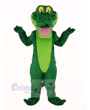 Smiling Alligator Mascot Costume Adult