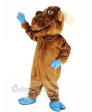 Funny Brown Moose Mascot Costume