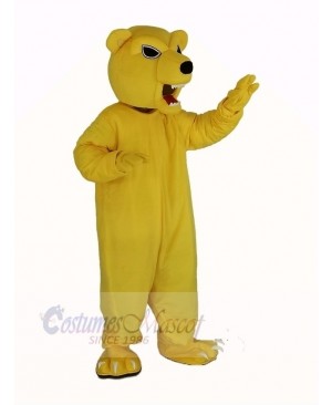 Power Fierce Yellow Bear Mascot Costume