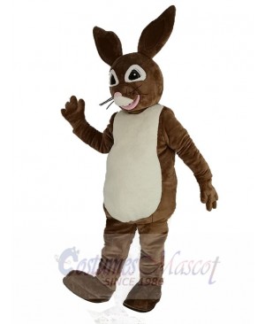 Brown Peter Rabbit Mascot Costume Cartoon