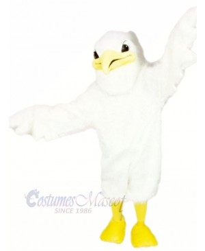 Cute White Stork Mascot Costumes Cartoon