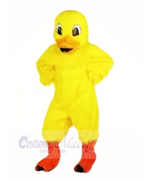 Strong Yellow Duck Mascot Costumes Cartoon	