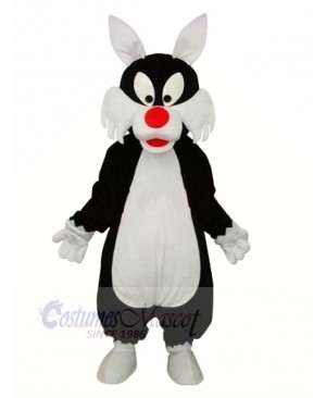 Funny Wolf with Red Nose Mascot Costumes Cartoon