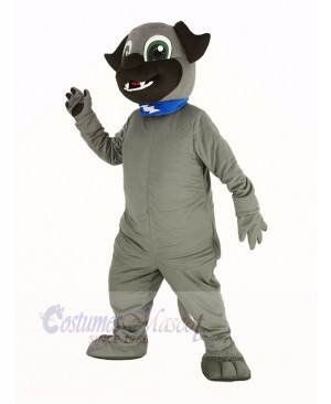 Gray Puppy Dog Mascot Costume