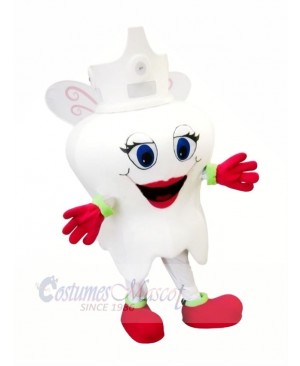 Cute Tooth Mascot Costume Cartoon