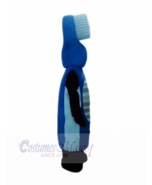 Blue Electric Toothbrush Mascot Costume Cartoon