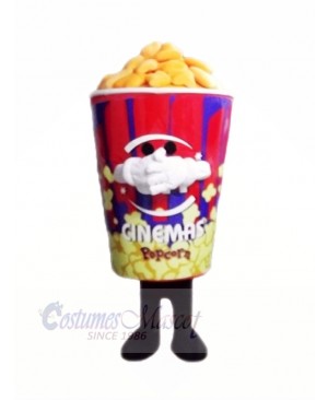 Funny Popcorn Mascot Costume Cartoon