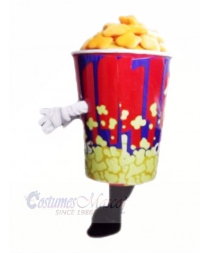 Funny Popcorn Mascot Costume Cartoon