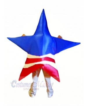 American Patriot Star Mascot Costume Cartoon	