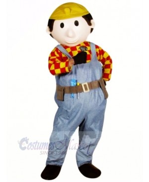 Cute Builder Buddy Mascot Costume People