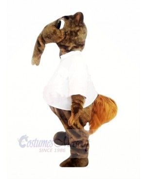 Brown Anteater Mascot Costume Cartoon