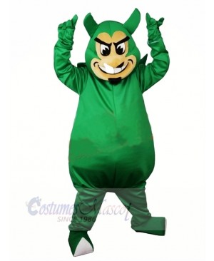 Ugly Green Devil Mascot Costume Cartoon