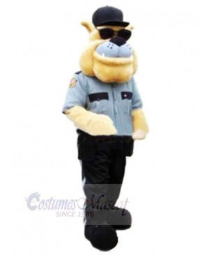 Police Dog With Sunglasses Mascot Costume Cartoon