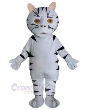Black and White Cat Mascot Costume Adult