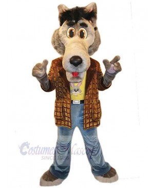 Wolf mascot costume