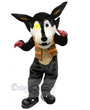 Wolf mascot costume