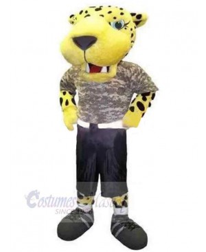 Leopard mascot costume