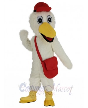 Stork mascot costume