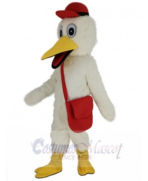 Stork mascot costume