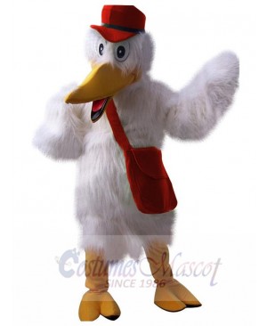 Stork mascot costume