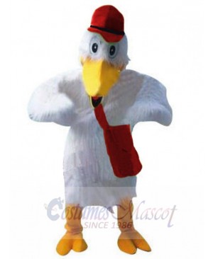 Stork mascot costume