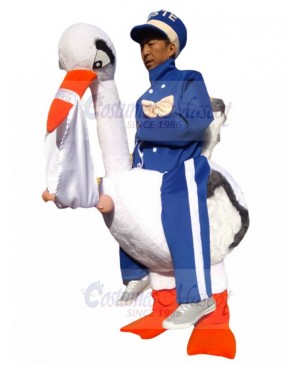 Swan mascot costume