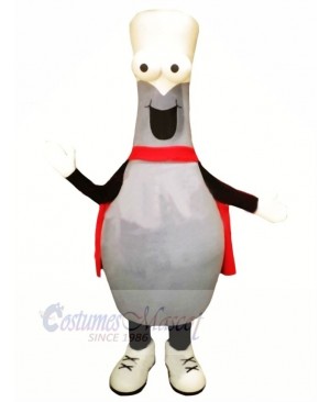 Bowling Ball With Cape Mascot Costume Cartoon