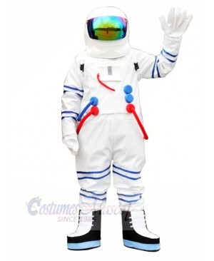 White Astronaut Spaceman Mascot Costume Adult