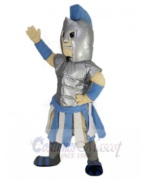 Blue and Silver Titan Spartan Mascot Costume