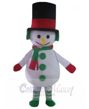 Lovely Christmas Snowman Mascot Costume Cartoon