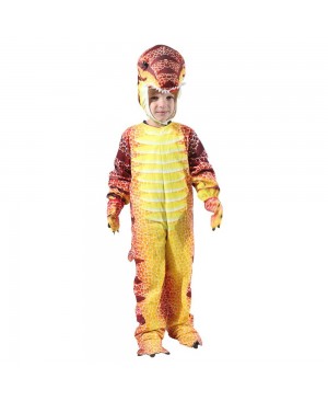 Red T-Rex Dinosaur Costume Dinosaur Jumpsuit Halloween Christmas Dress up Gift for Kid
