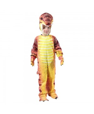 Red T-Rex Dinosaur Costume Dinosaur Jumpsuit Halloween Christmas Dress up Gift for Kid