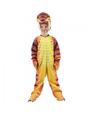 Red T-Rex Dinosaur Costume Dinosaur Jumpsuit Halloween Christmas Dress up Gift for Kid