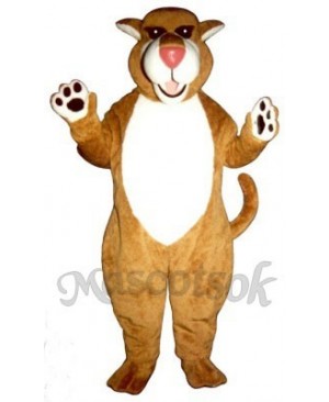 Cute Saber Tooth Cat Mascot Costume