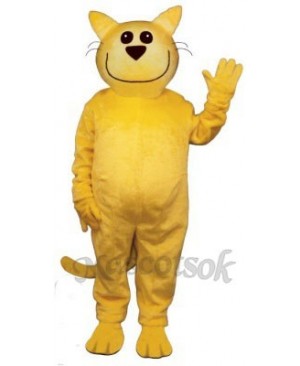 Cute Smug Cat Mascot Costume