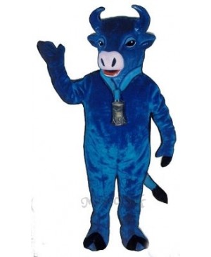 Blue Belle Cattle Mascot Costume