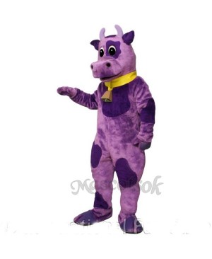 Ms Violet with Bell & Collar Mascot Costume