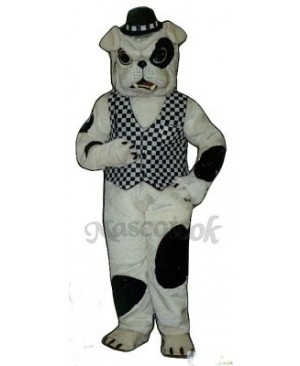 Cute English Bulldog Dog Mascot Costume