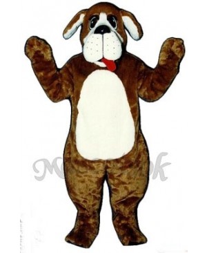 Cute Nanny Dog with Tongue Mascot Costume