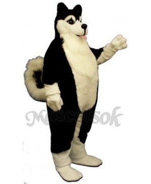 Cute Fat Husky Dog Mascot Costume