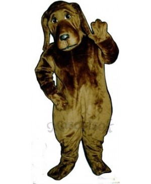 Cute Bloodhound Dog Mascot Costume