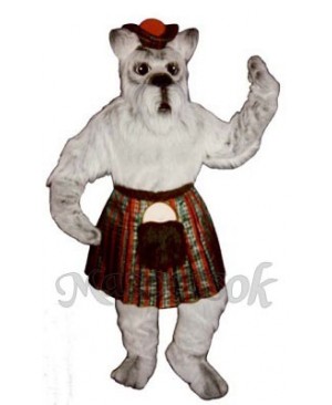 Cute Scottie Dog with Skirt & Tam Mascot Costume