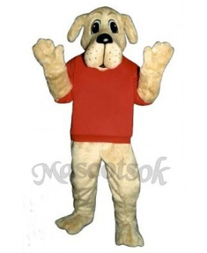 Cute Rah Rah Dog with Shirt Mascot Costume